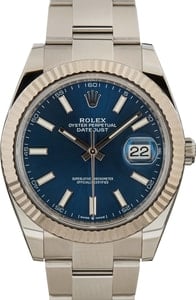 PreOwned Rolex Datejust 41 Ref 126334 Blue Dial