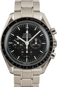 Mens Omega Speedmaster Moonwatch Professional Black Dial