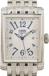 Oris Rectangular Date Grey Arabic Dial