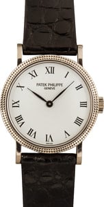 Ladies Patek Philippe Calatrava 18k White Gold