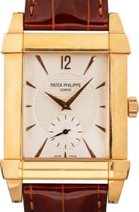 Patek Philippe Gondolo 18k Yellow Gold on Leather Strap