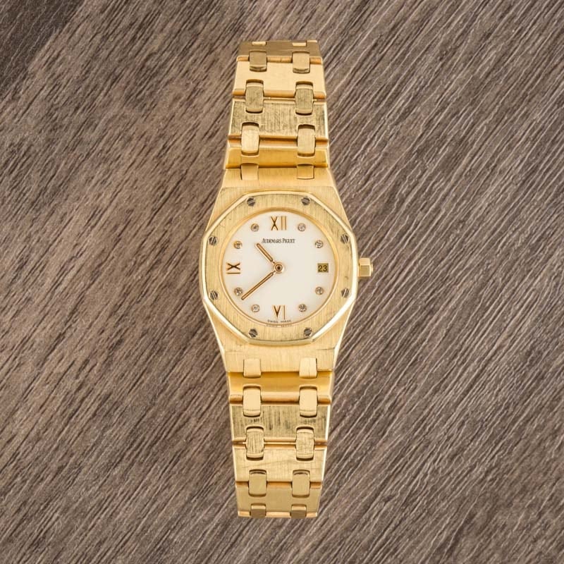 Ladies Audemars Piguet Royal Oak 18k Yellow Gold