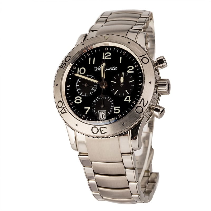 Pre-Owned Breguet Type XX 3820 Black Dial