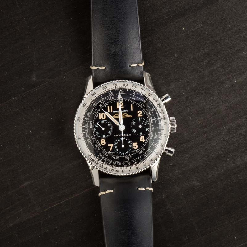 Pre-Owned Breitling Navitimer Stainless Steel on Leather Strap