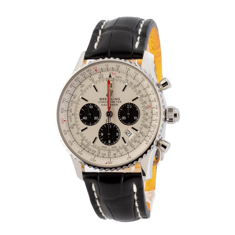 Breitling Navitimer B03 Chronograph Rattrapante Silver Dial