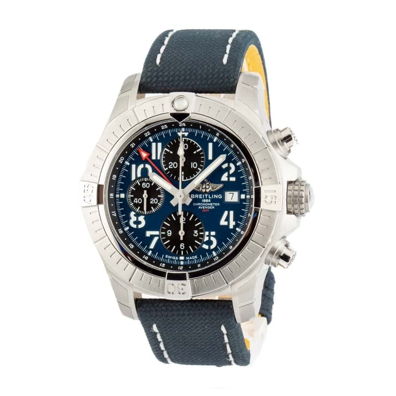 Breitling Avenger Chronograph GMT 45 Blue Dial