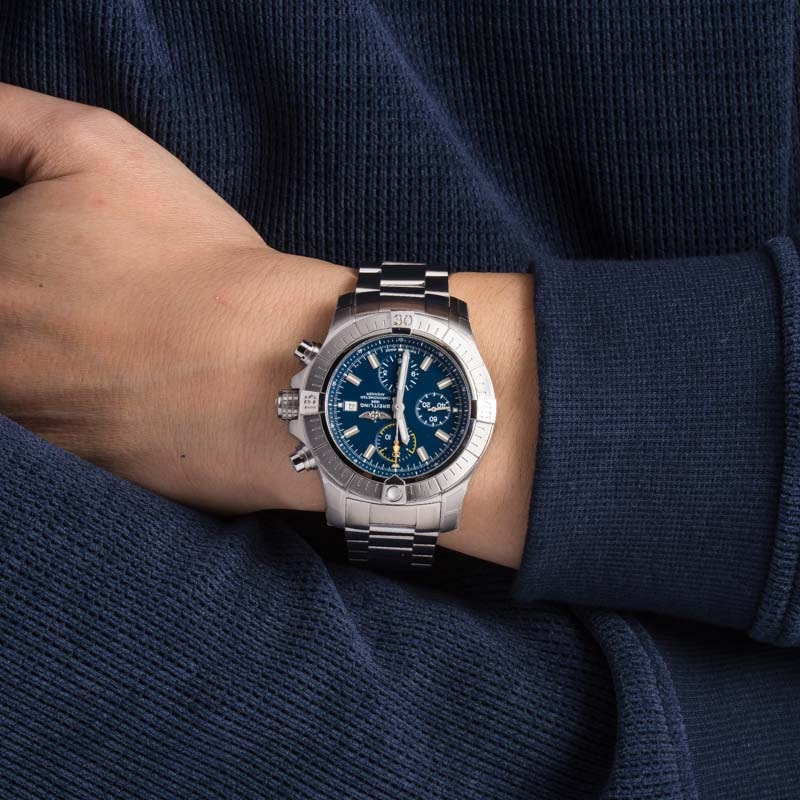 Breitling Avenger Chronograph 45 Stainless Steel Blue Dial