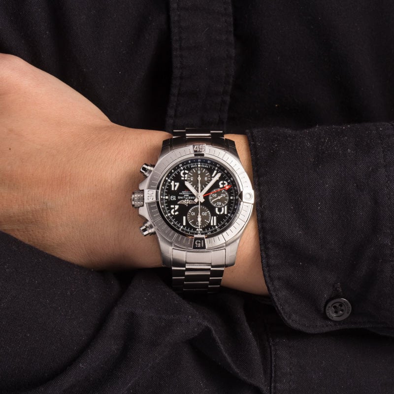 Breitling Avenger Chronograph GMT 45 Black Dial