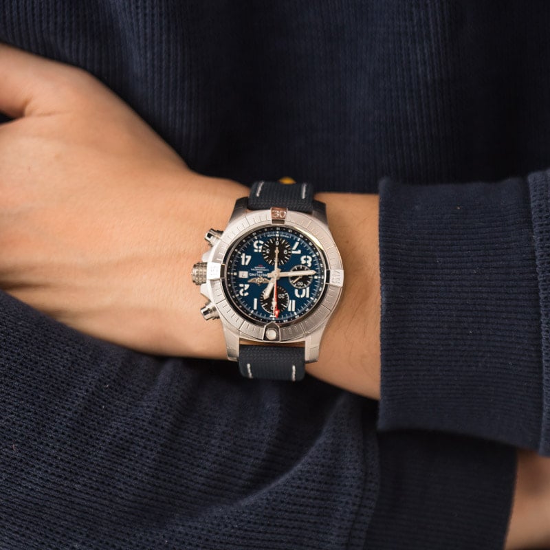 Breitling Avenger Chronograph GMT 45 Blue Dial