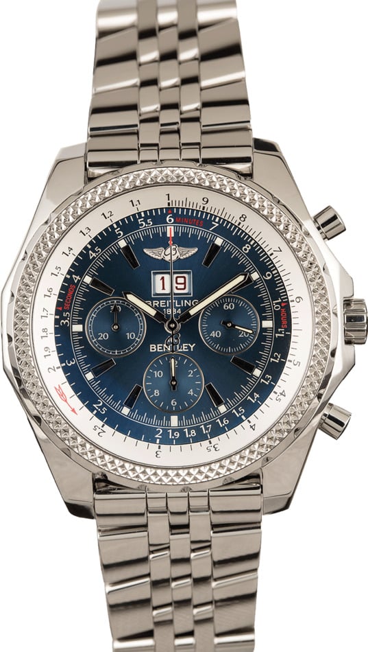 breitling bentley blue dial