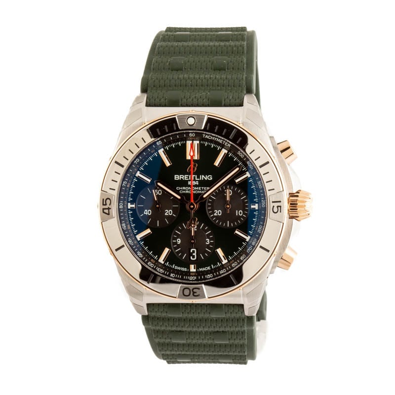 Breitling Chronomat B01 42 Green Dial