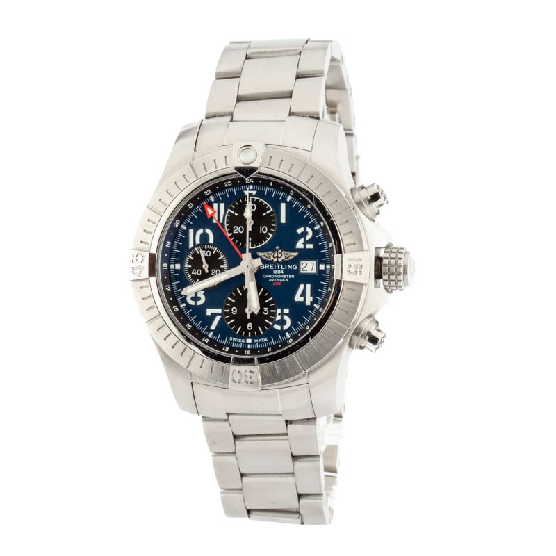 Breitling Avenger Chronograph GMT 45 Blue Arabic Dial