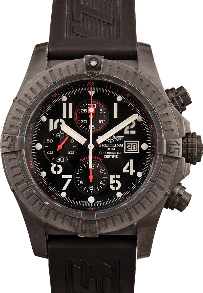 Breitling super discount avenger black steel