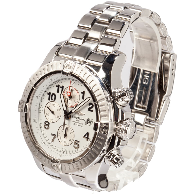 Breitling Super Avenger A13370 White