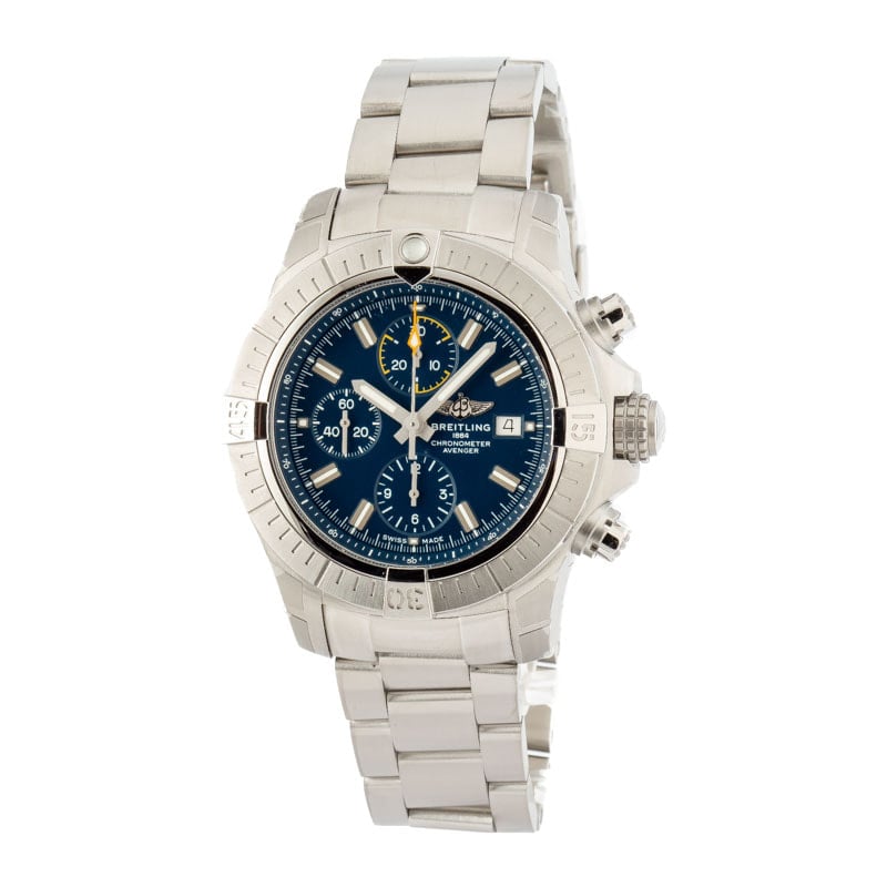 Breitling Avenger Chronograph 45 Stainless Steel Blue Dial