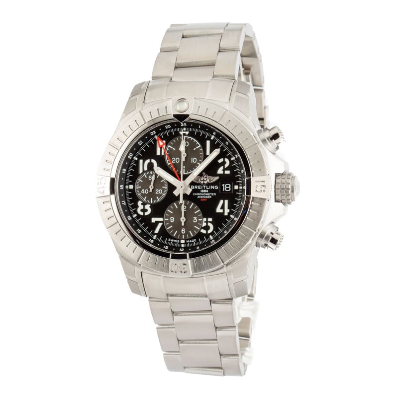 Breitling Avenger Chronograph GMT 45 Black Dial