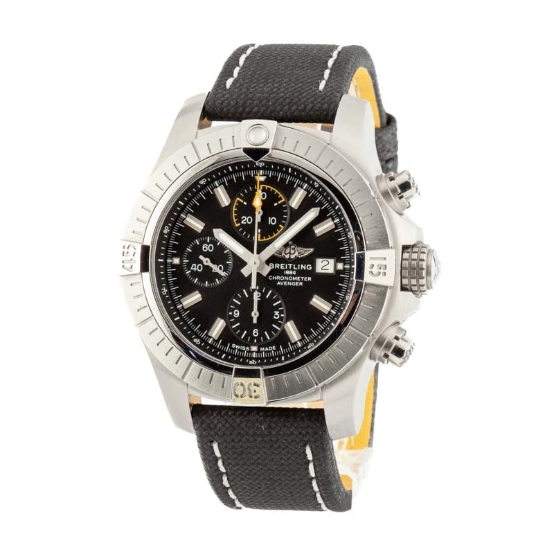 Breitling Avenger Chronograph 45 Black Index Dial