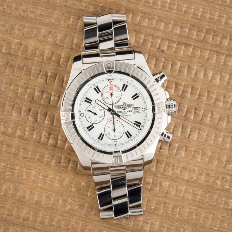 Breitling Super Avenger A1337011/A660 White Dial