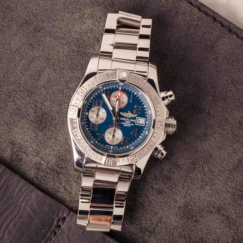Breitling Top Time Blue A23311121C1X1 Stainless Steel Watch, Used, Mens | Bob's Watches