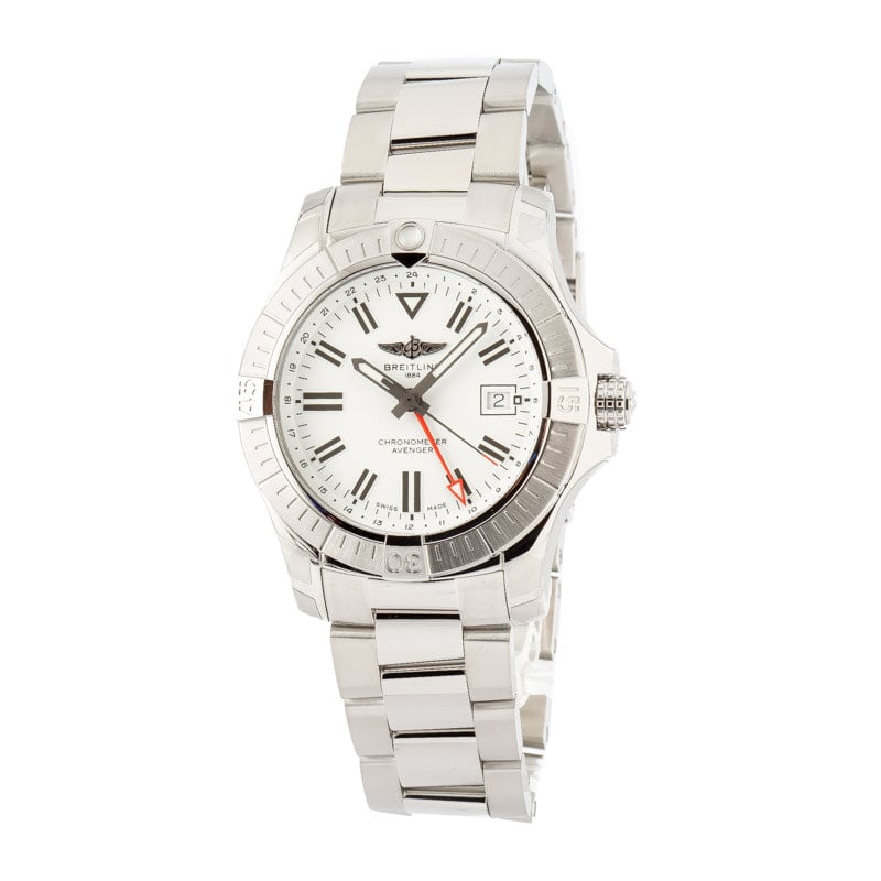 Breitling Avenger Automatic GMT 43 White Dial