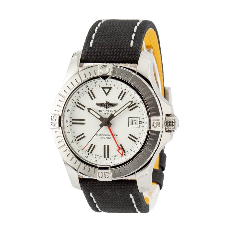 Pre-owned Breitling Avenger II GMT Stainless Steel