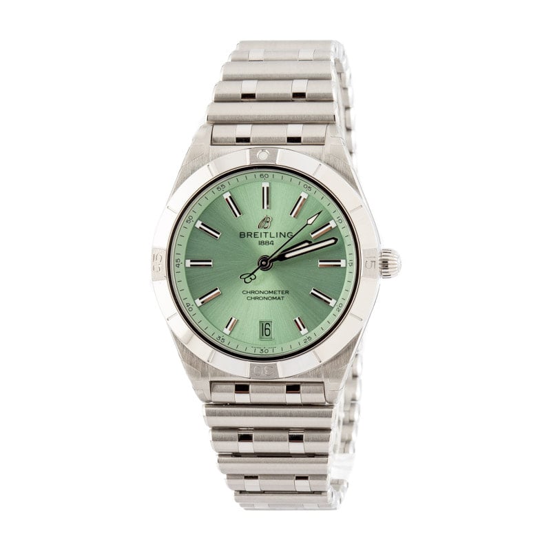 Pre-owned Breitling Chronomat Automatic 36 Green Dial