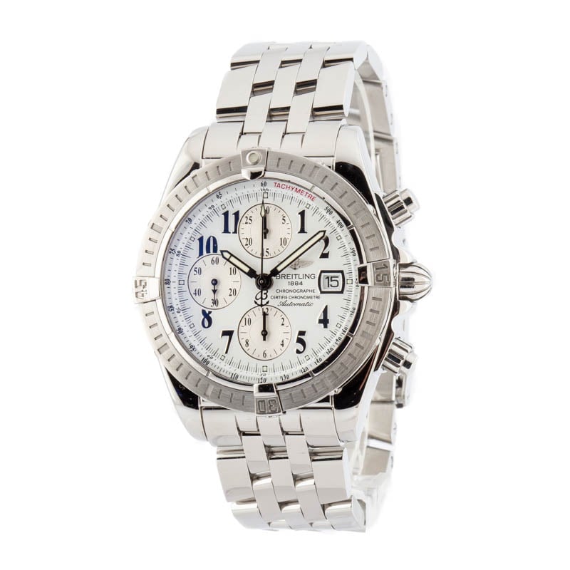 Breitling Chronomat White Arabic Dial