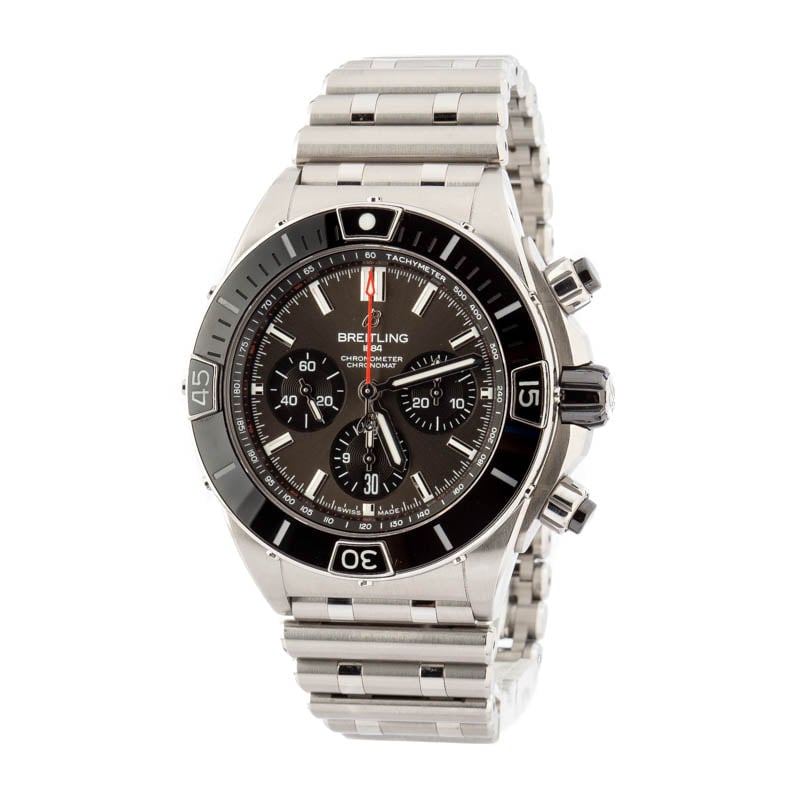 Pre-owned Breitling Super Chronomat B01 Steel