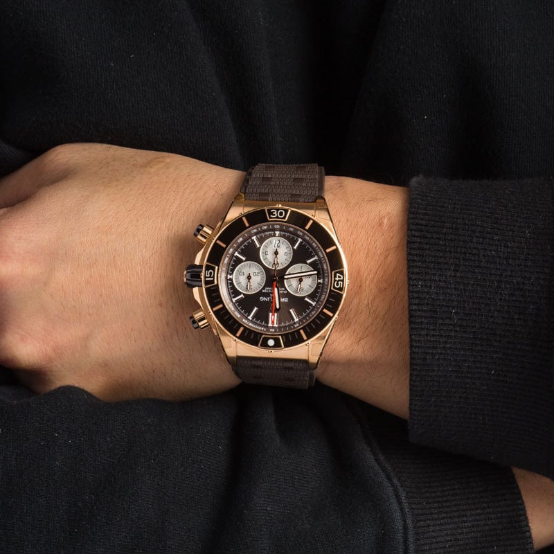 Breitling Super Chronomat B01 44 18k Red Gold