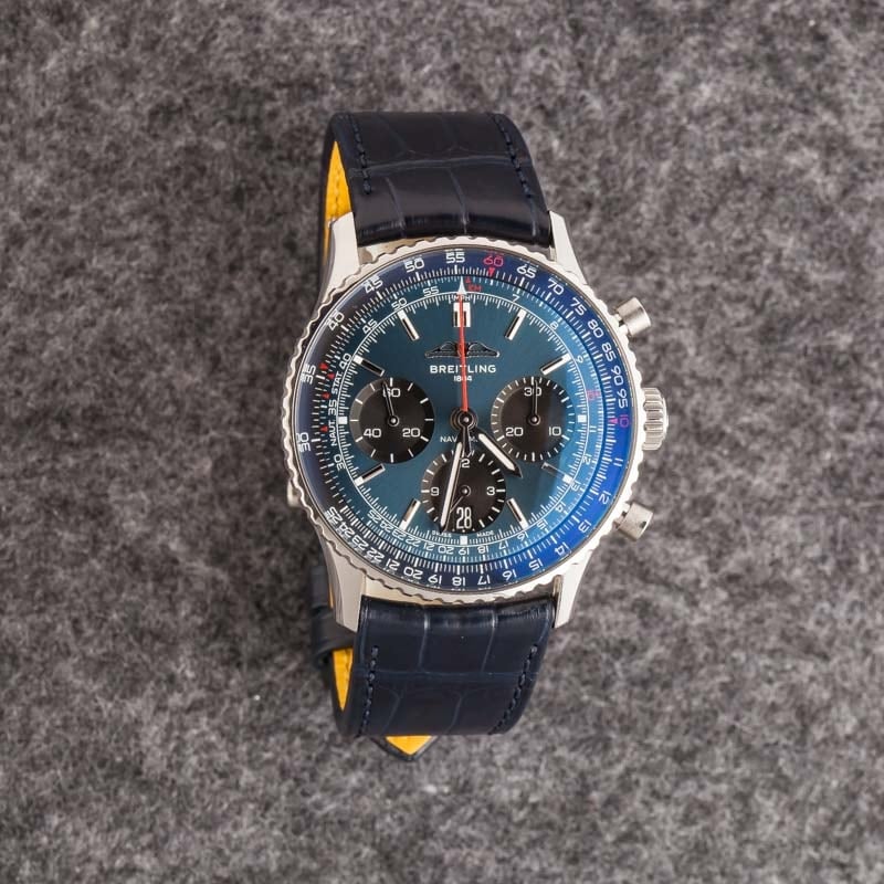 Breitling Navitimer Chronograph Blue Index Dial