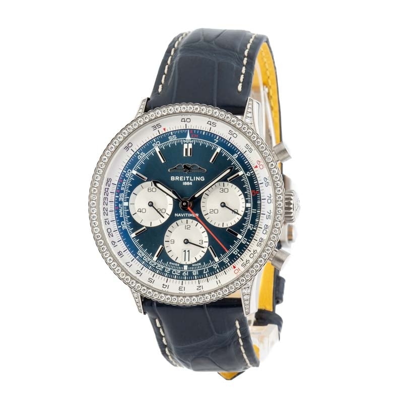 Breitling Navitimer B01 Chronograph 41 Diamond Bezel