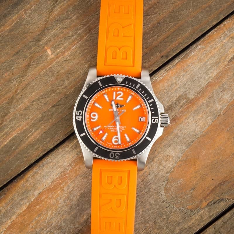 Breitling Superocean 36 Orange Dial