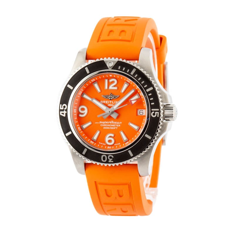 Breitling Superocean 36 Orange Dial