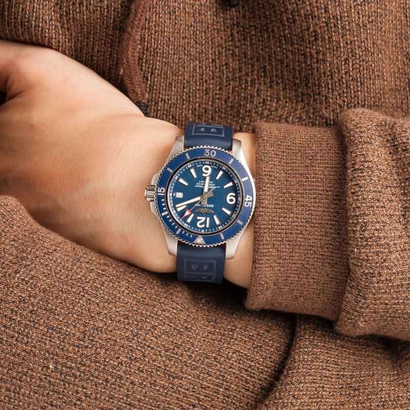 Breitling Superocean 42 Blue Arabic Dial