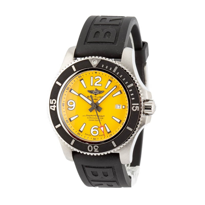 Pre-Owned Breitling Superocean 44 Yellow Dial