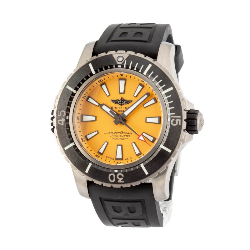 Breitling Superocean Yellow Index Dial