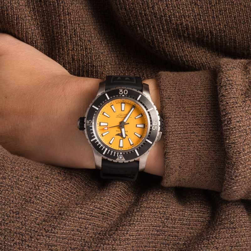 Breitling Superocean Yellow Index Dial