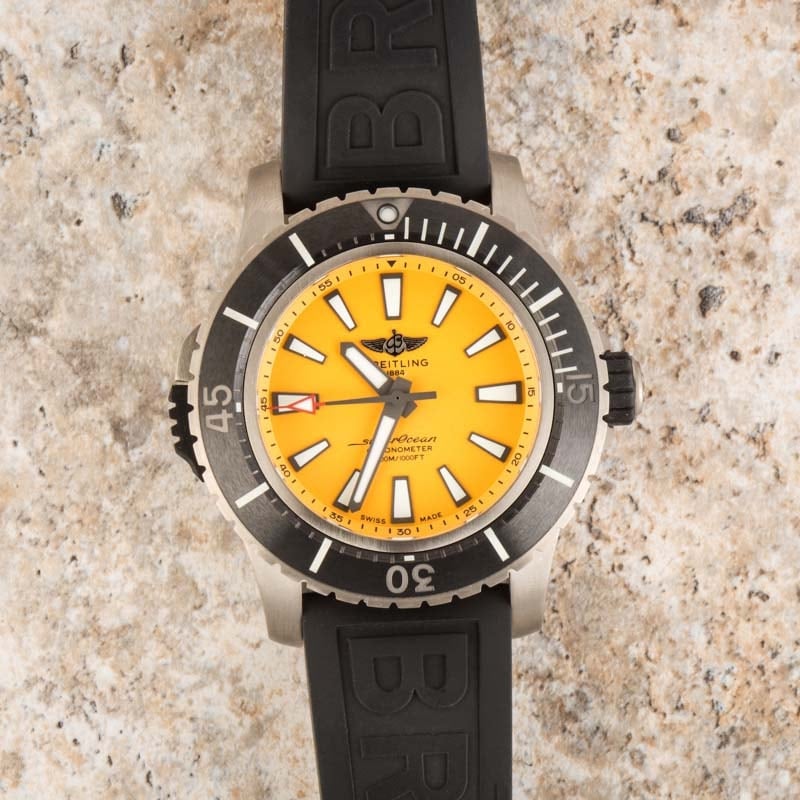 Breitling Superocean Yellow Dial