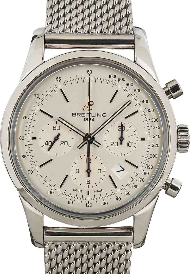 Pre-Owned Breitling Transocean Chronograph AB0152 Watch