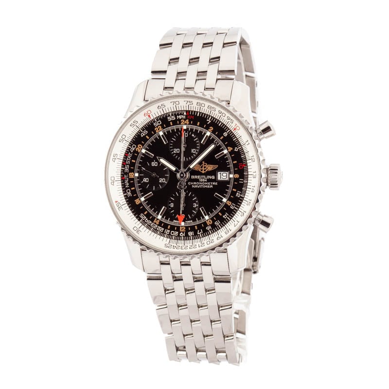 Breitling Navitimer Chronograph GMT 46 Black Dial