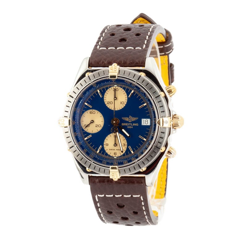 Pre-owned Breitling Chronomat Blue Dial