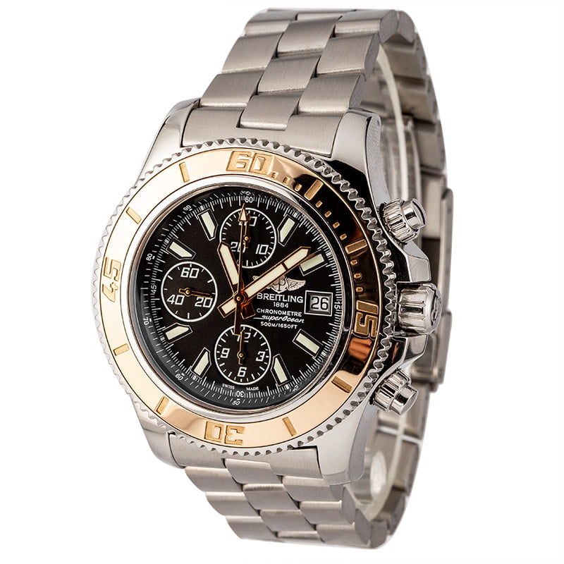 breitling superocean chronograph ii stainless steel