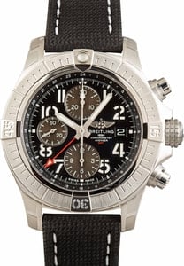 Breitling Avenger Chronograph GMT 45 Steel on Anthracite Strap