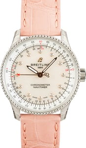 Breitling Navitimer Automatic 35 Pink Leather Strap