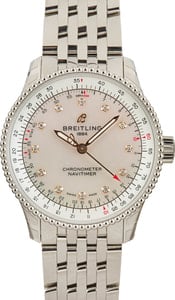 Breitling Navitimer Automatic 35 Mother of Pearl Diamond Dial