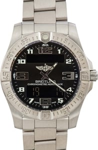 Pre-owned Breitling Aerospace EVO Titanium Black Dial