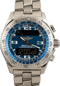 Pre-owned Breitling B-1 Blue Digital Dial