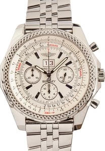 Used Breitling Bentley Stainless Steel Silver Dial