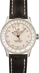 Breitling Navitimer Automatic 35 Diamond Mother of Pearl Dial