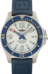 Pre-owned Breitling Superocean Automatic Blue Bezel